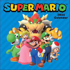 Super Mario - Super Mario 2024 Square Calendar i gruppen MERCH / Kalendrar 2024 hos Bengans Skivbutik AB (4406462)