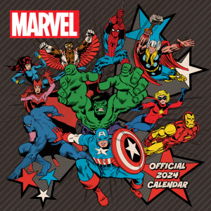 The Marvels - The Marvels 2024 Square Calendar i gruppen MERCH / Kalendrar 2024 hos Bengans Skivbutik AB (4406463)