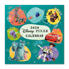 Pixar - Pixar Movies 2024 Square Calendar (Multi i gruppen MERCH / Kalendrar 2024 hos Bengans Skivbutik AB (4406470)