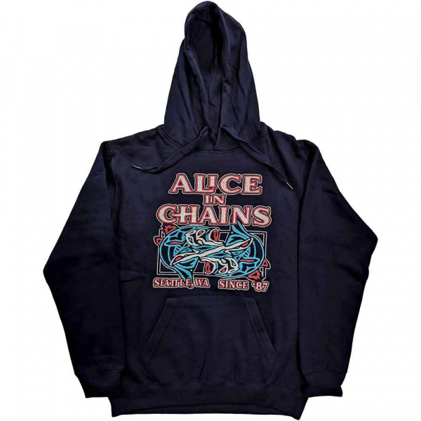 Alice In Chains - Unisex Pullover Hoodie: Totem Fish i gruppen ÖVRIGT / Övrigt / aub hos Bengans Skivbutik AB (4414318r)