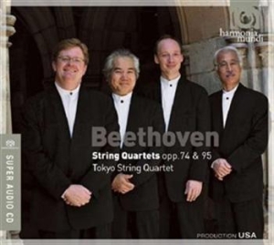 Ludwig van Beethoven - String Quartets Op. 74 & 95 i gruppen MUSIK / SACD / Klassiskt hos Bengans Skivbutik AB (461140)