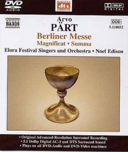 Pärt Arvo - Berliner Messe i gruppen MUSIK / DVD Audio / Klassiskt hos Bengans Skivbutik AB (490028)
