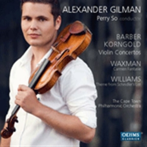 Barber / Korngold - Violin Concertos i gruppen Externt_Lager / Naxoslager hos Bengans Skivbutik AB (501066)