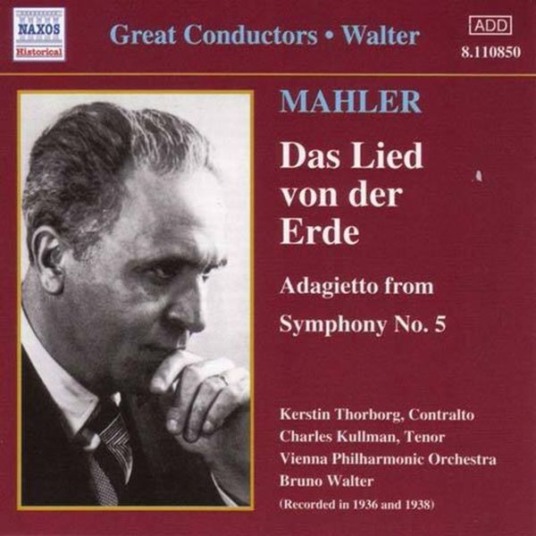 Gustav Mahler - Lied Von Der Erde i gruppen CD / Klassiskt hos Bengans Skivbutik AB (509673)