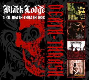 Various Artists - Black Lodge - Death Thrash 4Cd Box i gruppen CD / Hårdrock,Svensk Musik hos Bengans Skivbutik AB (510163)