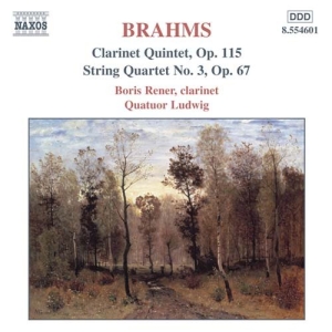 Brahms Johannes - Clarinet Quintet String Quarte i gruppen Externt_Lager / Naxoslager hos Bengans Skivbutik AB (516425)