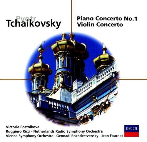 Tjajkovskij - Pianokonsert 1 & Violinkonsert i gruppen CD / Klassiskt hos Bengans Skivbutik AB (523078)