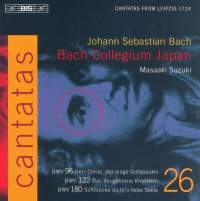 Bach Johann Sebastian - Cant 26 (96,122, 180) i gruppen Externt_Lager / Naxoslager hos Bengans Skivbutik AB (539641)