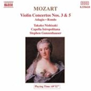 Mozart W A - Violin Concertos 3 & 5 i gruppen Externt_Lager / Naxoslager hos Bengans Skivbutik AB (540788)