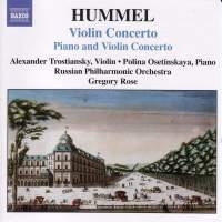 Hummel - Concerto For Piano & Violin i gruppen Externt_Lager / Naxoslager hos Bengans Skivbutik AB (545594)