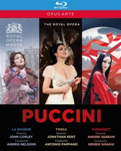 Puccini G. - La Bohème, Tosca & Turandot (Bd) i gruppen DVD & BLU-RAY hos Bengans Skivbutik AB (5503340)