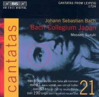 Bach Johann Sebastian - Cantatas - Vol 21 i gruppen Externt_Lager / Naxoslager hos Bengans Skivbutik AB (550501)