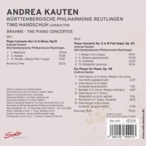 Brahms Johannes - The Piano Concertos i gruppen Externt_Lager / Naxoslager hos Bengans Skivbutik AB (5506115)