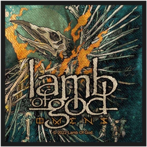 Lamb Of God - Omens Standard Patch i gruppen MERCHANDISE / Merch / Hårdrock hos Bengans Skivbutik AB (5506460)