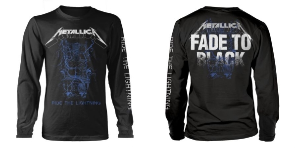 Metallica - L/S Fade To Black (M) i gruppen MERCH / Kläder / T-shirts hos Bengans Skivbutik AB (5507709)