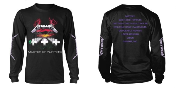 Metallica - L/S Master Of Puppets (M) i gruppen MERCH / Kläder / T-shirts hos Bengans Skivbutik AB (5507769)