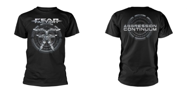 Fear Factory - T/S Aggression Continuum (S) i gruppen MERCH / Kläder / T-shirts hos Bengans Skivbutik AB (5508176)