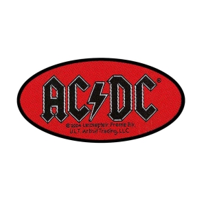 Ac/Dc - Oval Logo Standard Patch i gruppen MERCHANDISE / Tygmärke / Hårdrock hos Bengans Skivbutik AB (5508626)