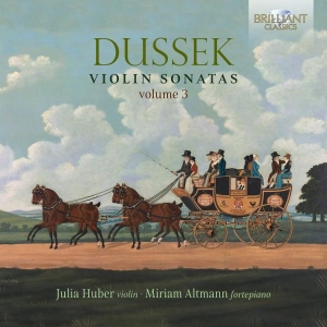 Dussek Jan Ladislav  - Violin Sonatas, Vol. 3 i gruppen Externt_Lager / Naxoslager hos Bengans Skivbutik AB (5508872)