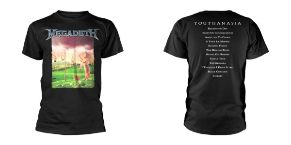 Megadeth - T/S Youthanasia (Xxl) i gruppen MERCH / Kläder / T-shirts hos Bengans Skivbutik AB (5508944)