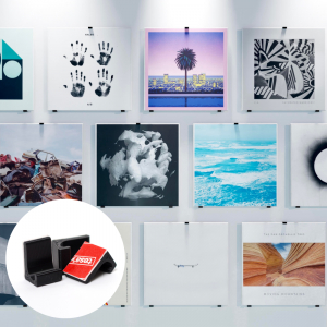 Vinylhållare - LP-Krokar Svarta 2 Par (6 st) i gruppen ÖVRIGT / Vinyltillbehör hos Bengans Skivbutik AB (5509262)