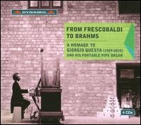 Giorgio Questa - From Frescobaldi To Brahms i gruppen CD / Klassiskt hos Bengans Skivbutik AB (5509894)