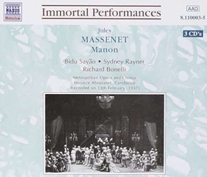 Massenet Jules - Massenet: Manon i gruppen CD / Klassiskt hos Bengans Skivbutik AB (5510026)