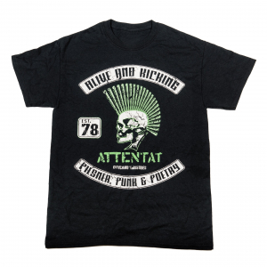 Attentat - T-Shirt Alive And Kicking (S) i gruppen MERCHANDISE / T-shirt / Punk hos Bengans Skivbutik AB (5511352)