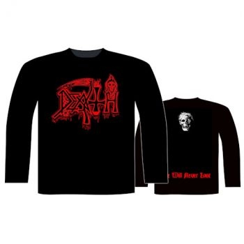 Death - L/S Life Will Never Last (M) i gruppen MERCHANDISE / T-shirt / Hårdrock hos Bengans Skivbutik AB (5513751)