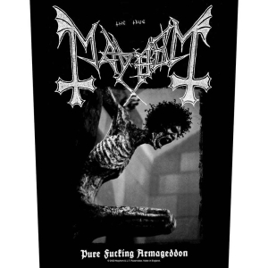 Mayhem - Pure Fucking Armageddon Back Patch i gruppen MERCHANDISE / Accessoarer / Hårdrock hos Bengans Skivbutik AB (5513760)