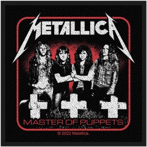 Metallica - Master Of Puppets Band Standard Patch i gruppen MERCHANDISE / Accessoarer / Hårdrock hos Bengans Skivbutik AB (5514453)