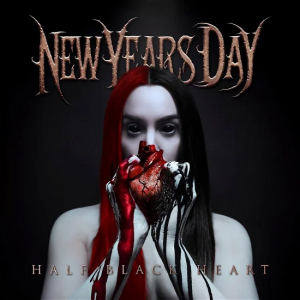 New Years Day - Half Black Heart in the group OUR PICKS / Friday Releases / Friday the 1st of Mars 2024 at Bengans Skivbutik AB (5514494)