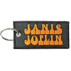 Janis Joplin - Keychain: Logo (Double Sided) i gruppen MERCHANDISE / Nyckelring / Pop-Rock hos Bengans Skivbutik AB (5516006)