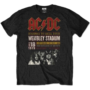 Ac/Dc - Wembley '79 Uni Bl Eco    i gruppen MERCHANDISE / T-shirt / Pop-Rock hos Bengans Skivbutik AB (5516035r)