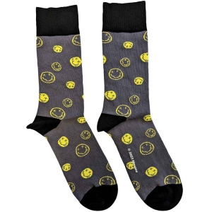 Nirvana - Mixed Smileys Uni Char Socks (Eu 40-45) i gruppen MERCHANDISE /  /  hos Bengans Skivbutik AB (5516820)