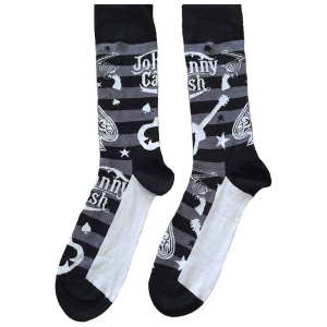 Johnny Cash - Guitars 'N Guns Uni Bl Socks (Eu 40-45) i gruppen MERCHANDISE /  /  hos Bengans Skivbutik AB (5516823)