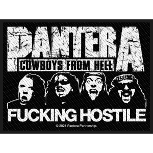 Pantera - Fucking Hostile Retail Packaged Patch i gruppen MERCHANDISE / Tygmärke / Hårdrock hos Bengans Skivbutik AB (5516859)