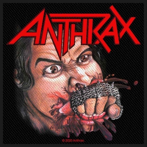 Anthrax - Fistful Of Metal Standard Patch i gruppen MERCHANDISE / Merch / Hårdrock hos Bengans Skivbutik AB (5516860)