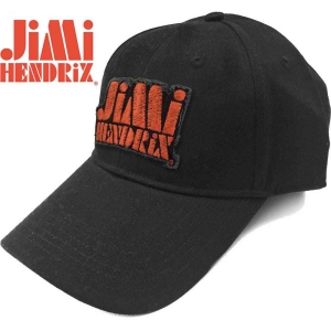Jimi Hendrix - Orange Stencil Logo Bl Baseball C i gruppen MERCHANDISE / Merch / Pop-Rock hos Bengans Skivbutik AB (5517600)