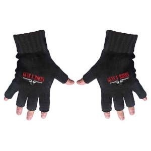 Guns N Roses - Logo & Pistols Fingerless Gloves i gruppen MERCHANDISE / Merch / Hårdrock hos Bengans Skivbutik AB (5517614)