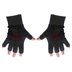 Slayer - Scratched Logo Fingerless Gloves i gruppen MERCHANDISE / Merch / Hårdrock hos Bengans Skivbutik AB (5517617)