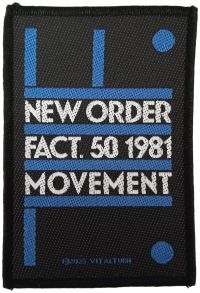 New Order - Patch Fact 50 (10,1 X 8,5 Cm) i gruppen MERCHANDISE / Tygmärke / Pop-Rock hos Bengans Skivbutik AB (5517867)