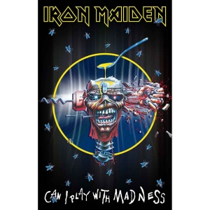 Iron Maiden - Can I Play With Madness Textile Poster i gruppen MERCHANDISE / Merch / Hårdrock hos Bengans Skivbutik AB (5518151)