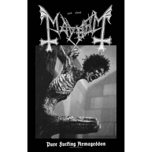 Mayhem - Pure Fucking Armageddon Textile Poster i gruppen MERCHANDISE / Merch / Hårdrock hos Bengans Skivbutik AB (5518152)