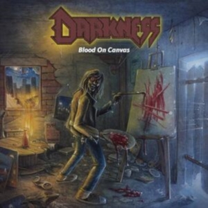 Darkness - Blood On Canvas (Blue Vinyl Lp) i gruppen ÖVRIGT / Kommande produkter - 10 procent hos Bengans Skivbutik AB (5520423)