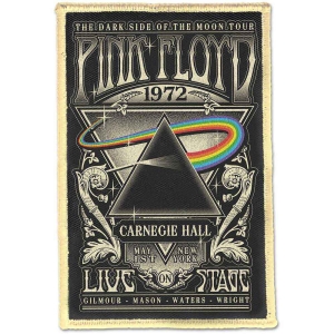 Pink Floyd - Carnegie Hall Woven Patch i gruppen MERCHANDISE / Merch / Pop-Rock hos Bengans Skivbutik AB (5520450)