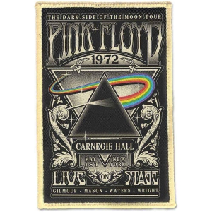 Pink Floyd - Carnegie Hall Woven Patch i gruppen MERCHANDISE / Tygmärke / Pop-Rock hos Bengans Skivbutik AB (5520450)