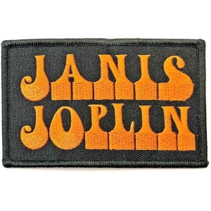 Janis Joplin - Logo Woven Patch i gruppen MERCHANDISE / Tygmärke / Pop-Rock hos Bengans Skivbutik AB (5520453)