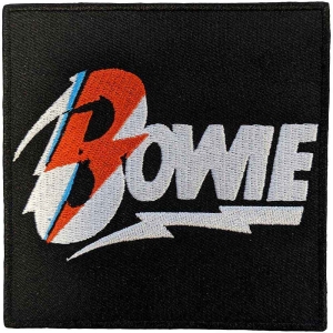 David Bowie - Diamond Dogs Flash Logo Woven Patch i gruppen MERCHANDISE / Tygmärke / Pop-Rock hos Bengans Skivbutik AB (5520454)