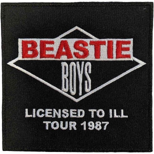 Beastie Boys - Licensed To Ill Tour 1987 Woven Patch i gruppen MERCHANDISE / Merch / Hip Hop-Rap hos Bengans Skivbutik AB (5520455)